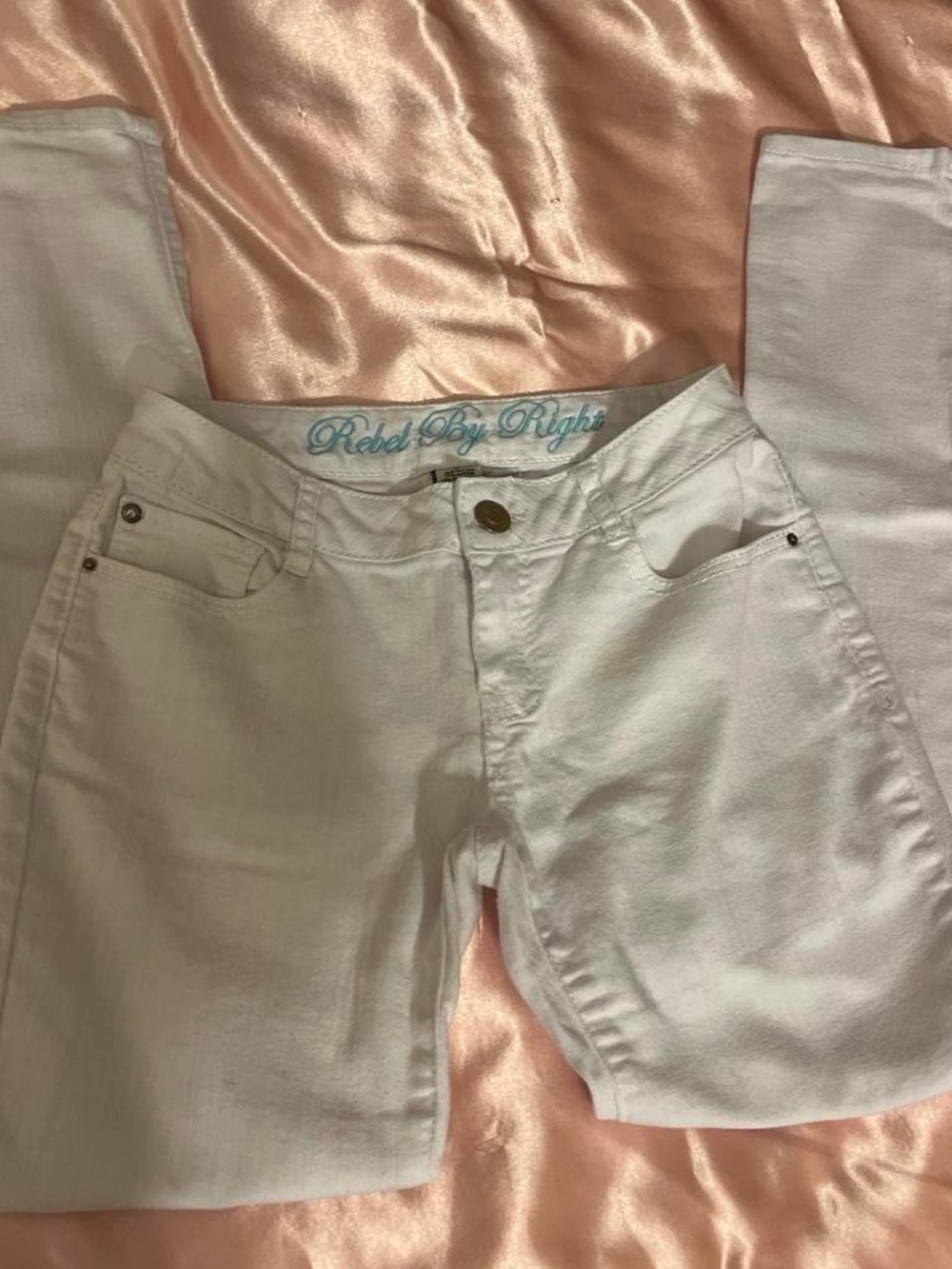 Rebel By Right White Skinny Jeans - Women